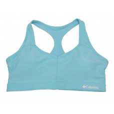 Columbia Women's Omni Tech Racer-Back Bra - High Support 1 Pack, Clear Blue, X-Large