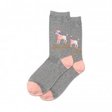 Hotsox Women's Fancy Bitch Socks 1 Pair, Grey Heather, Women's 4-10 Shoe