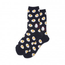 Hotsox Women's Deviled Eggs Socks 1 Pair, Black, Women's 4-10 Shoe