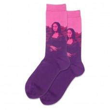 Hotsox Women's Mona Lisa Pop Socks 1 Pair, Pink, Women's 4-10 Shoe