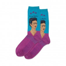 Hotsox Women's Frida Kahlo Socks 1 Pair, Turquoise, Women's 4-10 Shoe