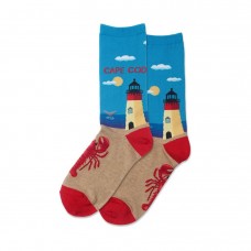 Hotsox Women's Cape Cod Socks 1 Pair, Turquoise, Women's 4-10 Shoe