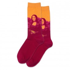 Hotsox Women's Mona Lisa Pop Socks 1 Pair, Bright Orange, Women's 4-10 Shoe