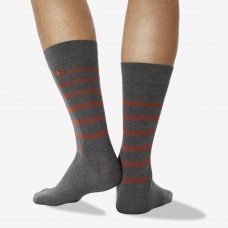 Hot Sox Men's Striped Dachshund Crew Socks 1 Pair, Navy, Men's 6-12 Shoe