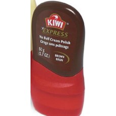 Kiwi No Buff Cream Polish. Brown