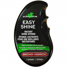 GRIFFIN Easy Shine Shoe Polish - Instant Shine Sponge (Brown) 1 pack