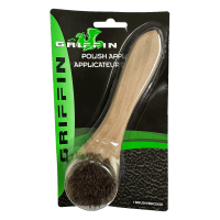 Griffin Polish Applicator - Soft Horsehair & Wooden Handle Brush for Shoe Leather