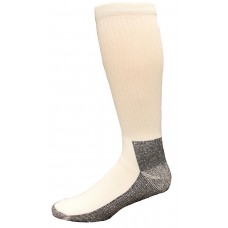 Carolina Ultimate Men's Work Socks 1 Pair, White/Black Sole, Men's 9-13