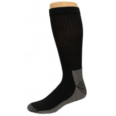 Carolina Ultimate Men's Work Socks 1 Pair, Black/Grey Sole, Men's 12-15