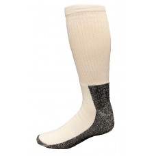 Carolina Ultimate Men's Work Socks 1 Pair, White/Black Sole, Men's 12-15