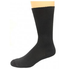 Carolina Ultimate Diabetic Non-Binding Tube Crew Socks 2 Pair, Black, Men's 9-13