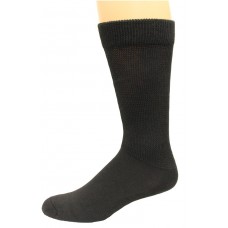 Carolina Ultimate Men's Non-Binding Ultra-Dri Crew Socks 2 Pair, Black, Men's 9-13