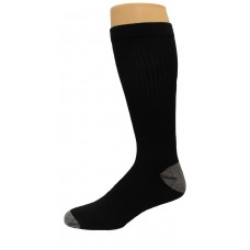 Carolina Ultimate Men's Crew Socks 2 Pair, Black/Grey, Men's X-Large: 12-15