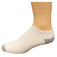 Carolina Ultimate Men's Low Cut Socks 3 Pair, White, Men's 9-13