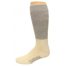 Carolina Ultimate Outdoor Obsession Crew Socks 1 Pair, Grey/Natural, Men's 9-13