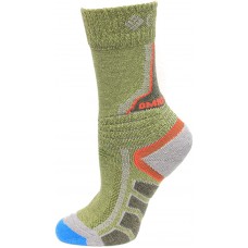 Columbia OMNI-HEAT Space Dye Hiking Crew Socks, Nori, Medium Shoe Size Men 6-9 / Women 8-11.5, 1 Pair