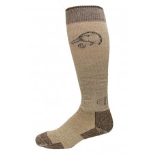 Ducks Unlimited All Season Merino Wool Boot Socks, 1 Pair, Brown, X-Large, M 12-16