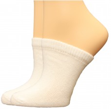 FeetPeople Premium Clog Socks 2 Pair, White