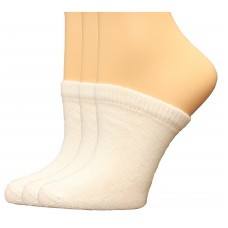 FeetPeople Premium Clog Socks 3 Pair, White