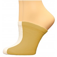 FeetPeople Premium Clog Socks 2 Pair, Nude/White