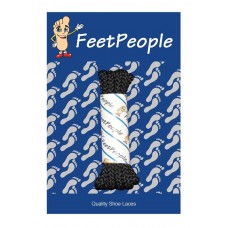FeetPeople Brogue Casual Dress Laces, Black