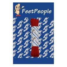 FeetPeople Brogue Casual Dress Laces, Red