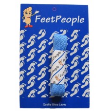 FeetPeople Flat Laces For Boots And Shoes, Blue