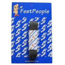 FeetPeople Flat Laces For Boots And Shoes, Gray