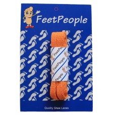 FeetPeople Flat Laces For Boots And Shoes, Orange