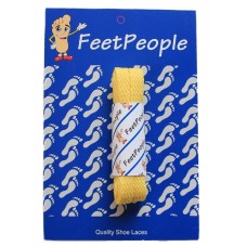 FeetPeople Flat Laces For Boots And Shoes, Yellow
