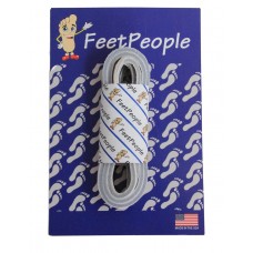 FeetPeople Leather Shoe/Boot Laces, Pearl