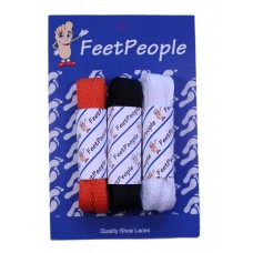 FeetPeople Flat Lace Bundle, 3 Pr, Bengals