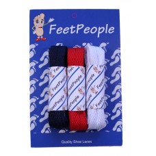FeetPeople Flat Lace Bundle, 3 Pr, Giants