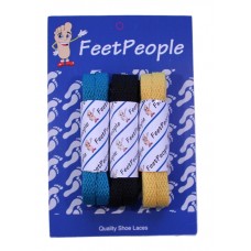 FeetPeople Flat Lace Bundle, 3 Pr, Jaguars