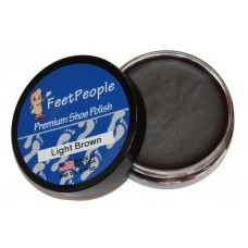 FeetPeople Premium Shoe Polish, 1.625 Oz., Light Brown