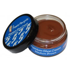 FeetPeople Premium Shoe Cream 1.5 oz, Medium Brown