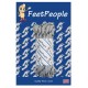 FeetPeople Strong Round Laces, Gray Reinforced w/ Black Kevlar