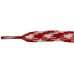 FeetPeople Glow Flat Laces, Red Argyle