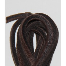 FootGalaxy Brown Leather Laces for Boots and Shoes