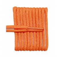 FeetPeople High Quality Round Laces For Boots And Shoes, Pumpkin Orange