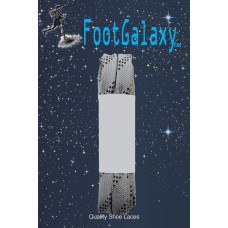 FootGalaxy Strong Flat Laces, Gray Reinforced w/ Black Kevlar
