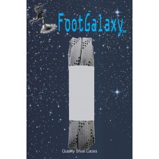 FootGalaxy Strong Flat Laces, Gray Reinforced w/ Black Kevlar