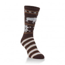 Hiwassee Novelty Crew Socks 1 Pair, Moosin Up, Medium