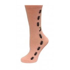 HotSox Ants Socks, Pink Heather, 1 Pair, Women Shoe 4-10