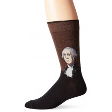HotSox Mens George Washington Socks, Assortment 1, 1 Pair, Mens Shoe 6-12.5