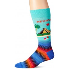 HotSox Mens Mexico Socks, Mint, 1 Pair, Mens Shoe 6-12.5