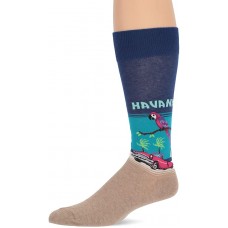 HotSox Mens Havana Socks, Dark Blue, 1 Pair, Mens Shoe 6-12.5