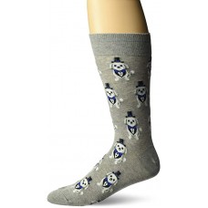 HotSox Mens Tuxedo Dog Socks, Grey Heather, 1 Pair, Mens Shoe 6-12.5