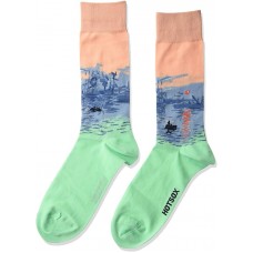 HotSox Mens Impression, Sunrise Socks, Blush, 1 Pair, Mens Shoe Size 6-12.5