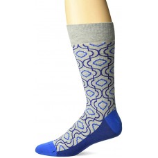 HotSox Mens Trellis Socks, Grey Heather, 1 Pair, Mens Shoe Size 6-12.5